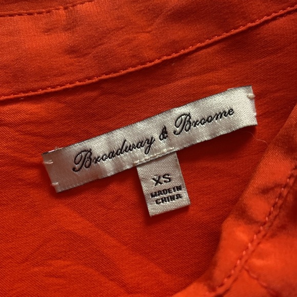 J.Crew Scotch & soda silk orange button down blouse size xs - Picture 4 of 13